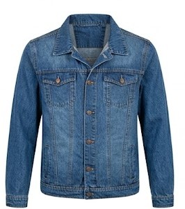 tipo 1 Chaqueta Jean Azul Oscuro Clásica