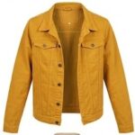 tipo 3 Chaqueta Jean Mostaza