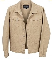 tipo 5 Chaqueta Jean Beige
