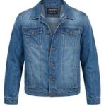 tipo 7 Chaqueta Jean Azul Degradada